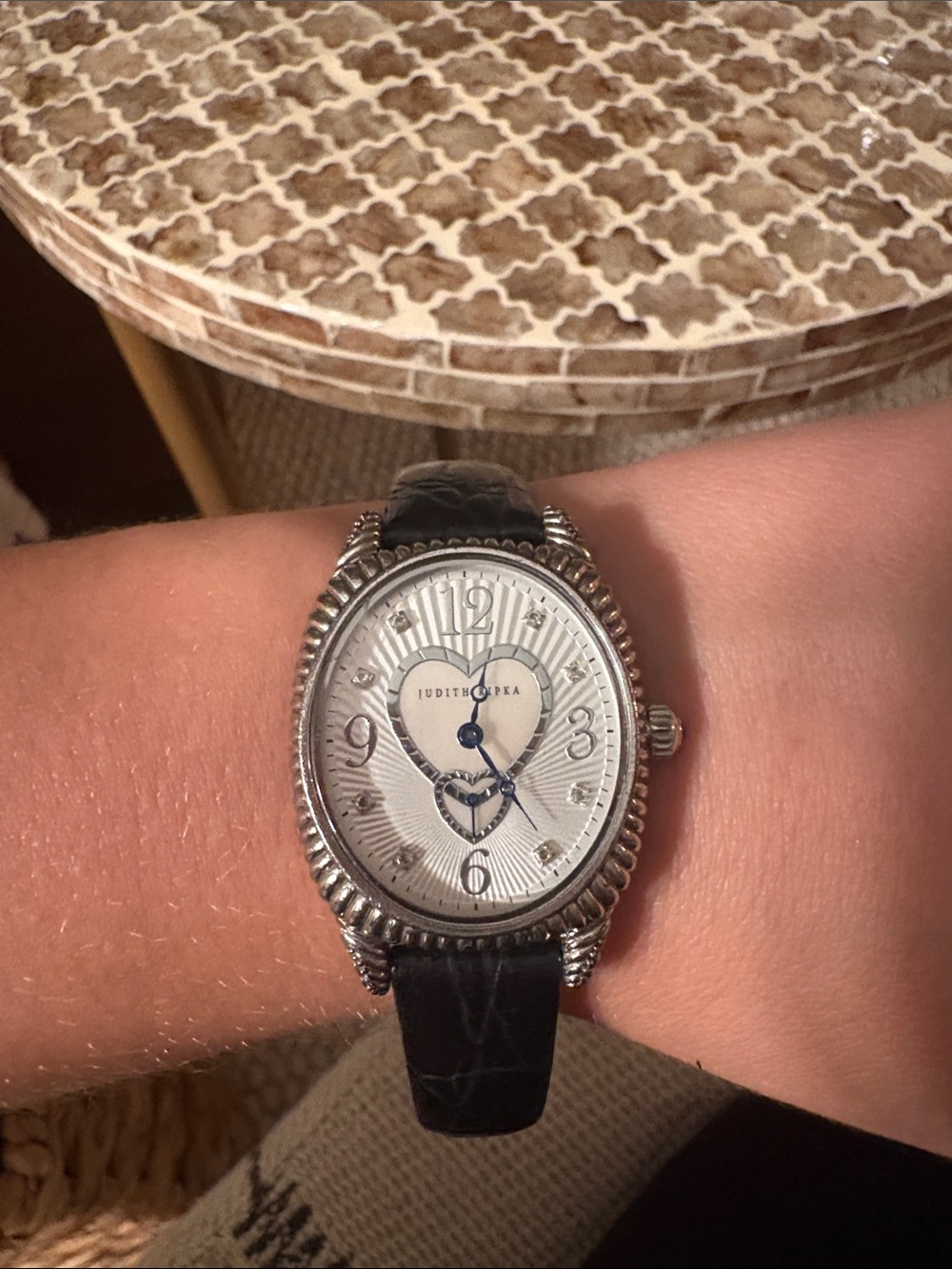 Judith Ripka sterling sliver and stainless steel watch